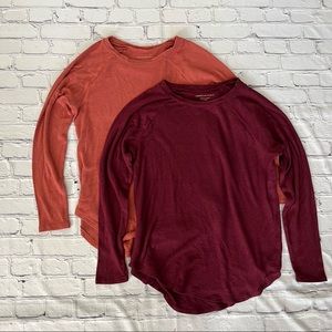 American Eagle Soft & Sexy Plush Long Sleeve Crewneck Tops -BUNDLE- Size Small